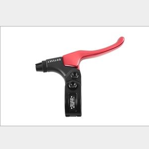 ODYSSEY MONOLEVER MEDIUM RIGHT HAND HINGED BLACK/RED BICYCLE BRAKE LEVER